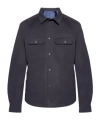 Moncler Tech Fabric Shirt In Black