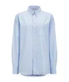 Moncler Long-sleeved Shirt In Blue