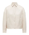 Moncler Long-sleeved Shirt Jacket In Neutral