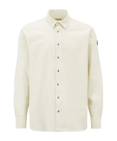 Moncler Long-sleeved Shirt In Nude
