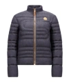 Moncler Long-sleeved Short Down Jacket In Black