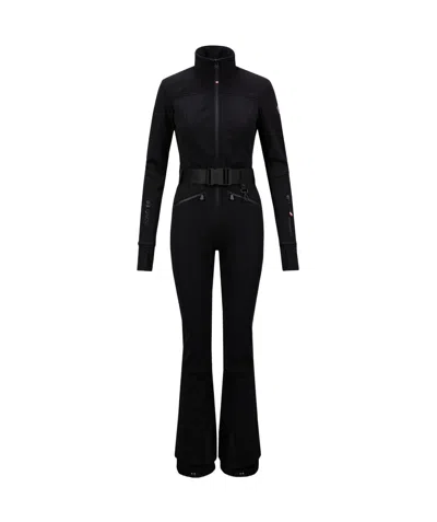 Moncler Long-sleeved Ski Suit In Black