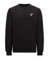 Moncler Sweat En Coton À Motif Logo Délavé In Black