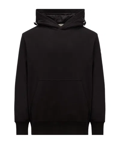 Moncler Long-sleeved Sweater In Black