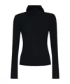 Moncler Wool-blend Ribbed Hooded Sweater In Black