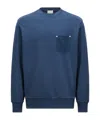 Moncler Cotton Fleece Sweatshirt In Blue
