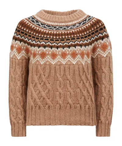 MONCLER WOOL, MOHAIR  ALPACA JUMPER