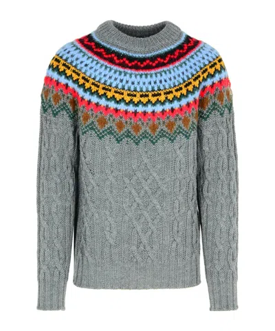 MONCLER MONCLER GRENOBLE CABLE KNIT CREWNECK JUMPER