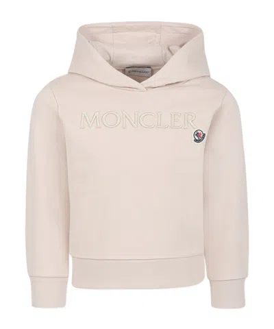 Moncler Long-sleeved Sweater In Pink