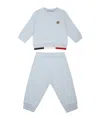 Moncler Enfant Tricolor Trimmed Tracksuit Set In Blue