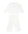 Moncler Long-sleeved Sweater Set In White