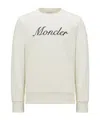 Moncler Logo-embroidered Sweatshirt In White