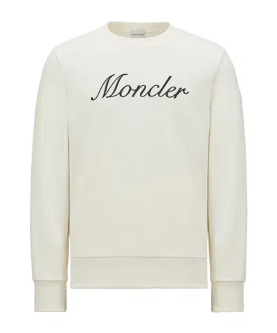 MONCLER MONCLER LOGO PATCH CREWNECK SWEATSHIRT