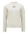 Moncler Long-sleeved Sweater In White