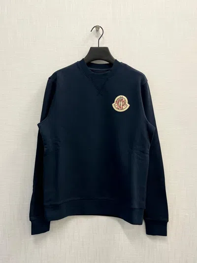 Moncler Long-sleeved Sweatshirt In Black