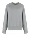 Moncler Relaxed Fit Cashmere Sweater In Gray