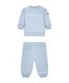 Moncler Long-sleeved Sweatshirt Set In Blue