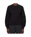 Moncler Long-sleeved T-shirt In Black