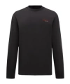 Moncler Long-sleeved T-shirt In Black