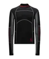 Moncler Performance Tech Long Sleeve Ski T-shirt In Black