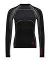 Moncler Long-sleeved T-shirt In Black