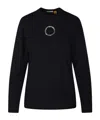 Moncler Long-sleeved T-shirt In Black