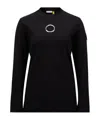 Moncler Long-sleeved T-shirt In Black