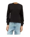 Moncler Women Logo Patch Long-sleeve T-shirt In Black
