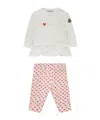 Moncler Long-sleeved T-shirt Set In White