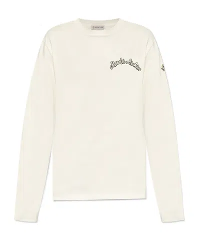 Moncler Long-sleeved T-shirt In White