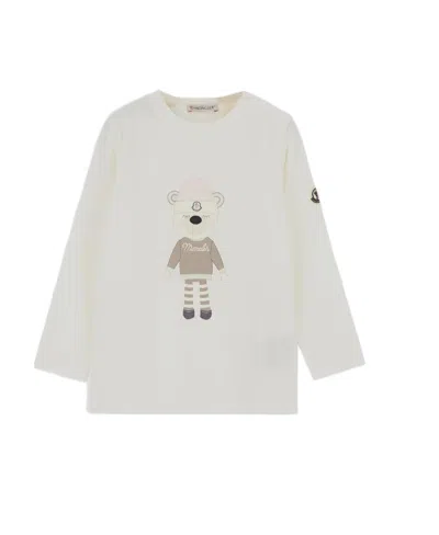 Moncler Long-sleeved T-shirt In White