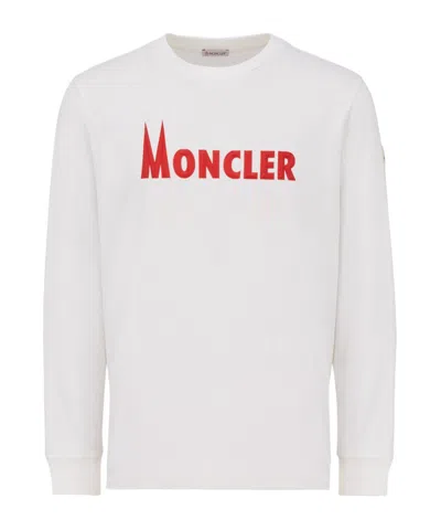 Moncler Long Sleeved T-shirt In White
