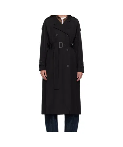 Moncler Long-sleeved Windbreaker In Black