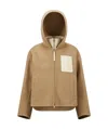 Moncler Long-sleeved Wool And Cashmere Three-in-one Down Jacket In Nude