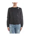 Moncler Long-sleeved Zipper Casual Jacket In Black