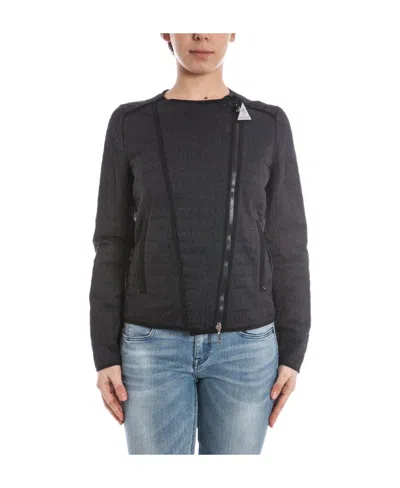 Moncler Long-sleeved Zipper Casual Jacket In Black