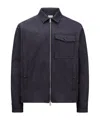 Moncler Denim Shirt In Black