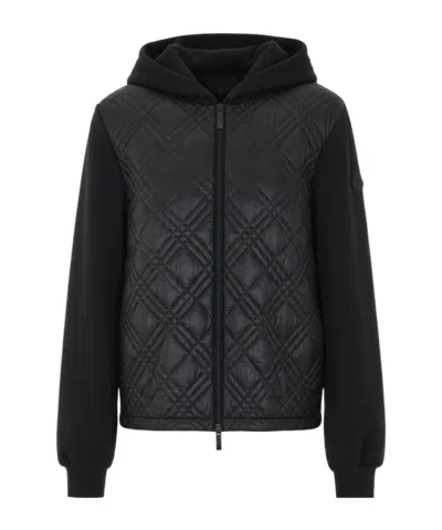 Moncler Long-sleeve Casual Zip-up Jacket In Black