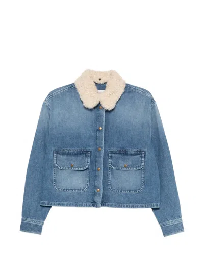 Moncler Long-sleeve Jacket In Blue