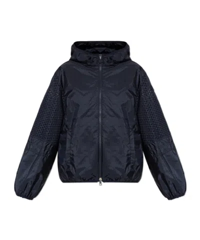 Moncler Long-sleeved Casual Jacket In Blue