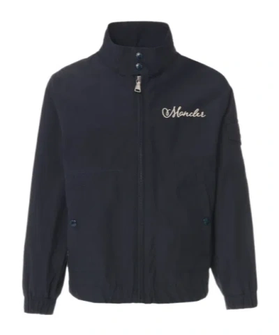 Moncler Long-sleeved Casual Jacket In Black