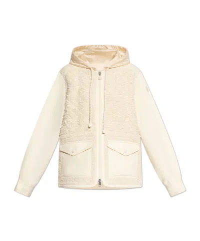 Moncler Long-sleeved Casual Jacket In White