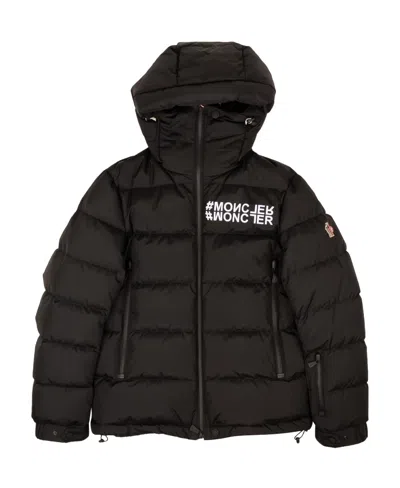 Moncler Long-sleeved Down Jacket In Black