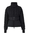 Moncler Long-sleeved Down Jacket In Black