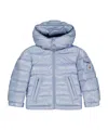 Moncler Long-sleeved Down Jacket In Blue