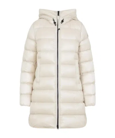 Moncler Long-sleeved Down Jacket In White