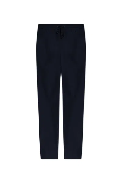 Moncler Loose-fitting Nylon Pants In Black