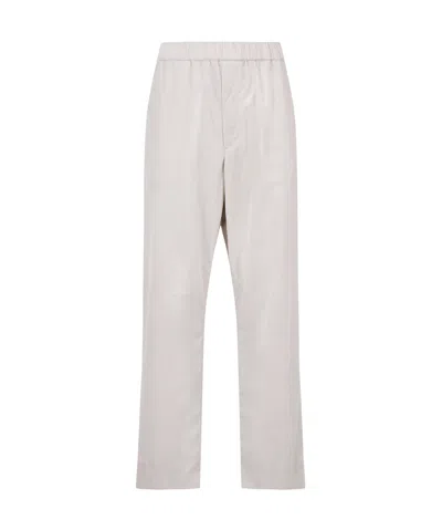 Moncler Loose-leg Corduroy Trousers In White