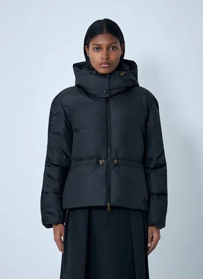 Moncler Louvier Short Down Jacket In Black