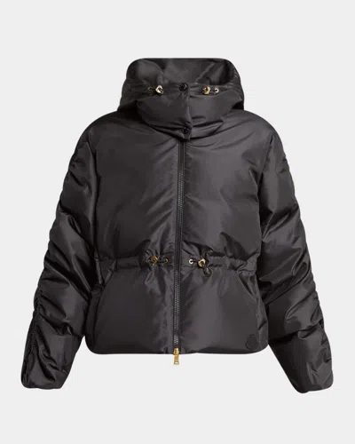 MONCLER LOUVIERE PUFFER JACKET WITH DETACHABLE HOOD